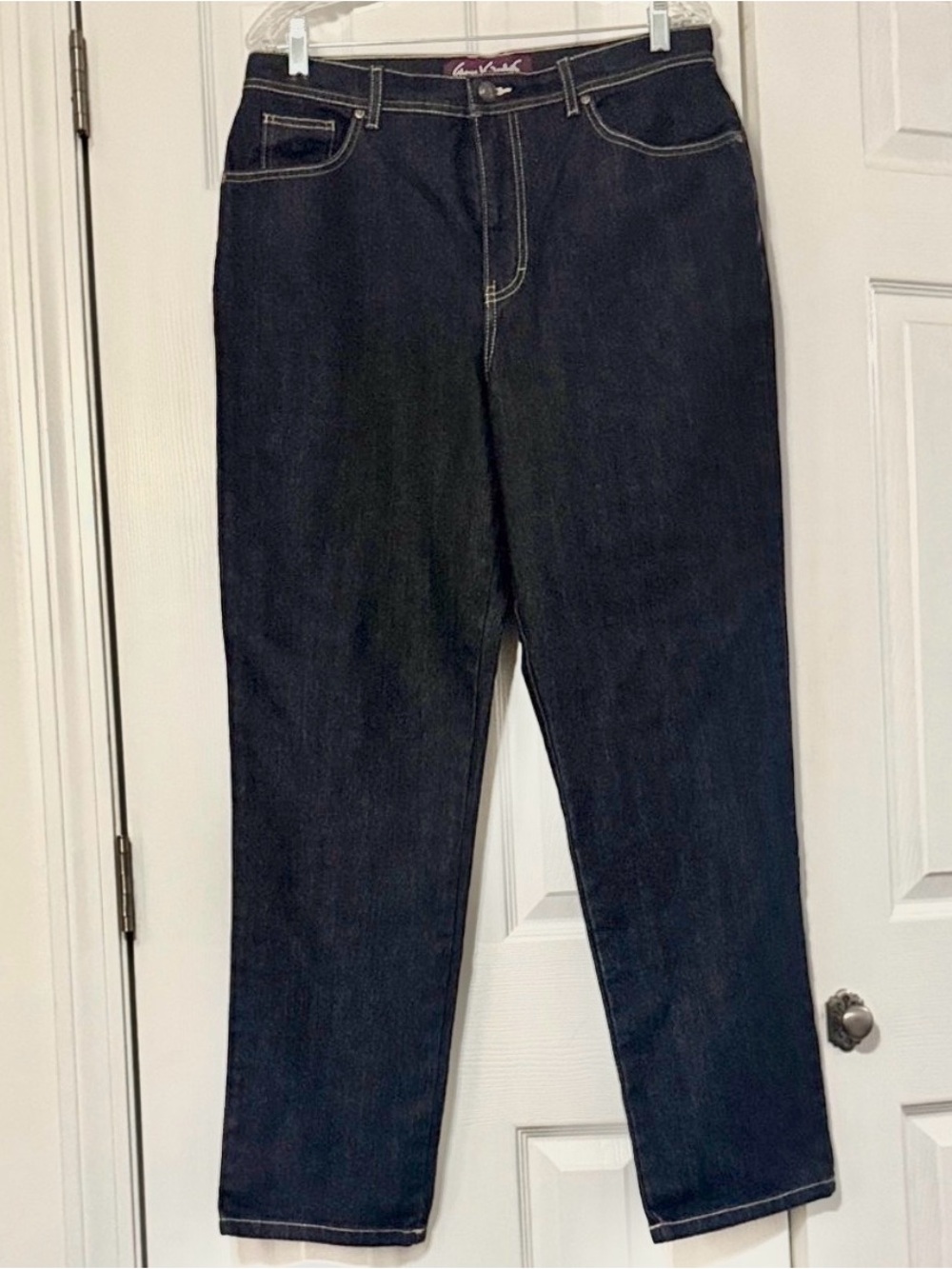Gloria Vanderbilt Amanda Dark Blue Jeans Size US 14